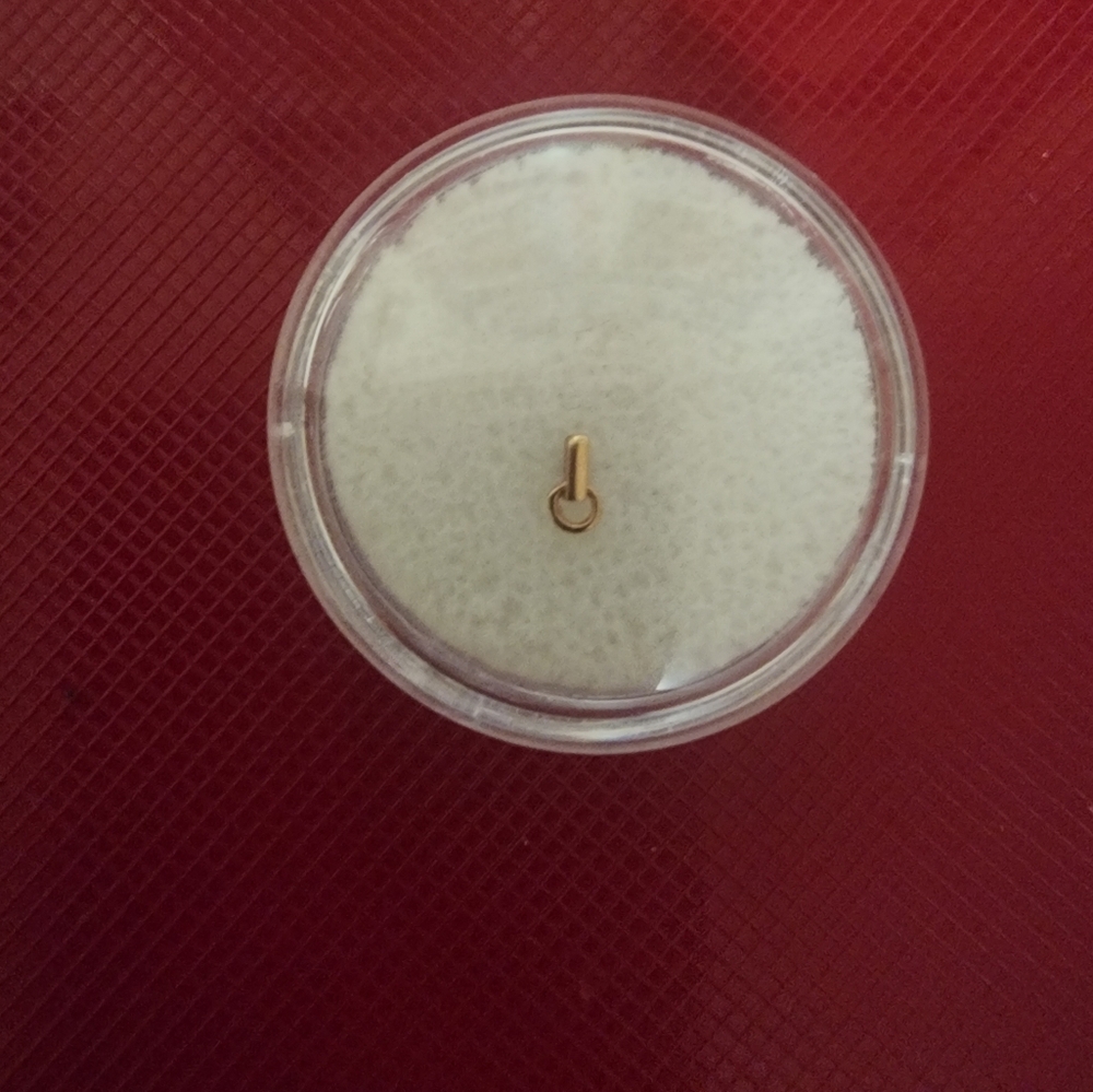 14k rose gold Threadless end